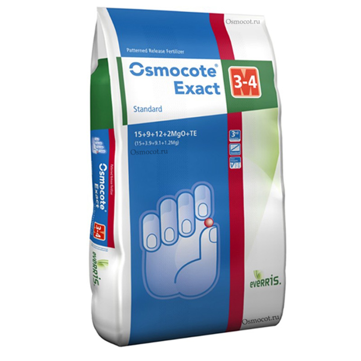 Osmocote Exact Standard Осмокот Экзакт Стандарт 16-9-12+2MgO+МЭ 3-4 мес ...