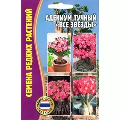 Адениум тучный Все звезды 3 шт РЕДКИЕ СЕМЕНА