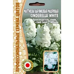 Маттиола CINDERELLA WHITE карликовая махровая 5 шт РЕДКИЕ СЕМЕНА