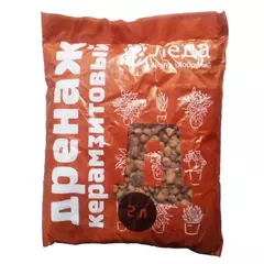 Дренаж керамзитовый мелкий 2 л ЛЕДА