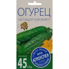 Огурец Настоящий полковник F1 8 шт АГРОУСПЕХ