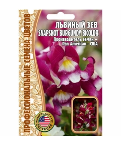 Львиный  Зев SNAPSHOT BURGUNDY BICOLOR F1 5 шт РЕДКИЕ СЕМЕНА