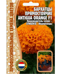 Бархатцы  прямостоячие ANTIGUA ORANGE F1 5 шт РЕДКИЕ СЕМЕНА