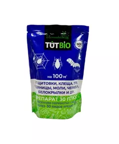ПРЕПАРАТ 30 ПЛЮС от вредителей 500 мл дой-пак ТУТБИО