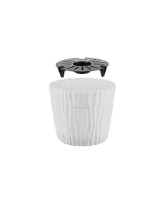 Кашпо Волна D200 мм с вклад. Белый 4 л