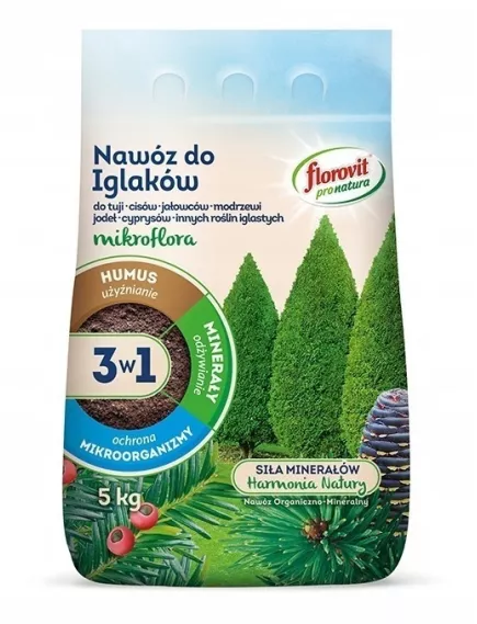 FLOROVIT  Про Натура для хвойных 3в1 гранулированное  5 кг