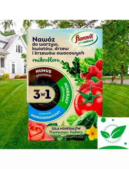 FLOROVIT Флоровит Про Натура Микрофлора 3в1 для овощей, цветов и плодовых 1 кг