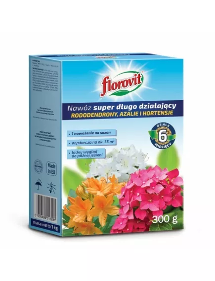 FLOROVIT Для рододендронов, азалии и гортензий, длительного действия 300 г