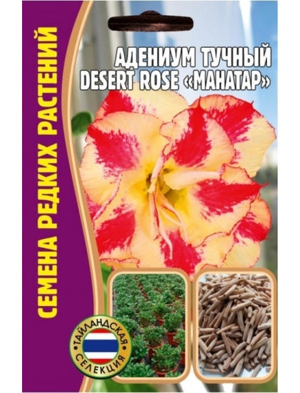 Адениум Тучный DESERT ROSE  MAHATAP  3 шт РЕДКИЕ СЕМЕНА