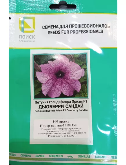 Петуния грандифлора Призм Дьюберри Сандай 100 шт ПОИСК