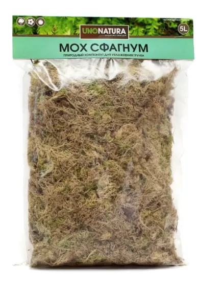 UNONATURA Мох сфагнум 5 л