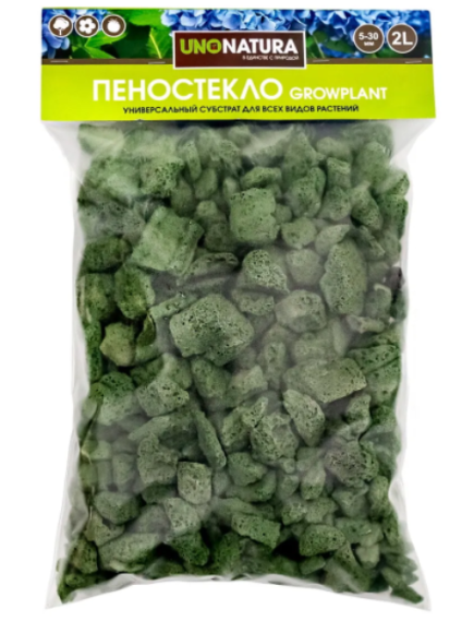 GROWPLANT  Субстрат из пеностекла GREEN 5-30 мм 5 л (Заводская)