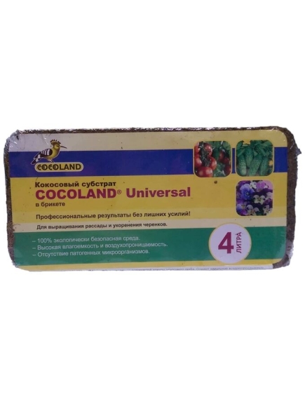 Кокосовый субстрат COCOLAND UNIVERSAL 4л