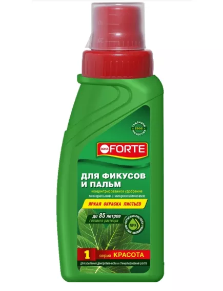 BONA FORTE Красота удобрение для Фикусов и Пальм 285 мл