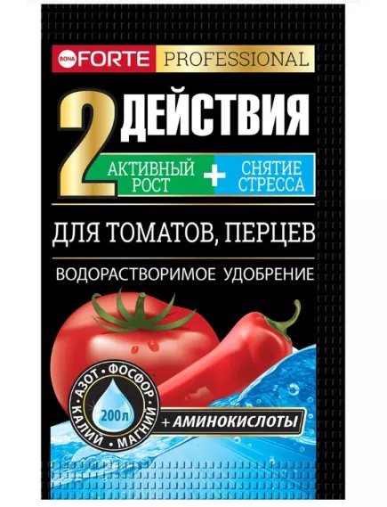 BONA FORTE для Томатов и Перцев удобрение с аминокислотами 100 г