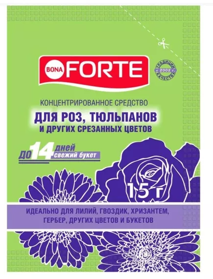 BONA FORTE Средство сухое для срезанных цветов 15 г