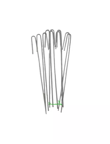 Колышки скобы для бордюрной ленты 30см 10 шт