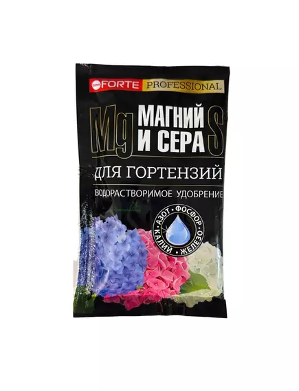 BONA FORTE Бона Форте для Гортензий и Кислотолюбивых растений удобрение с Серой и Магнием 100 г