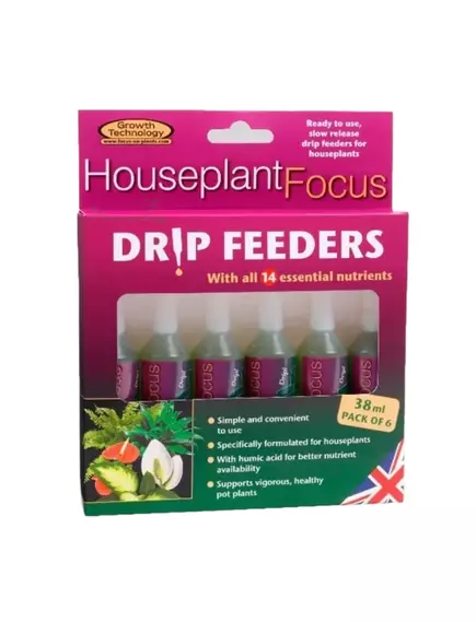 GT HOUSEPLANT FOCUS DRIP FEEDERS для комнатных растений 6*38 мл