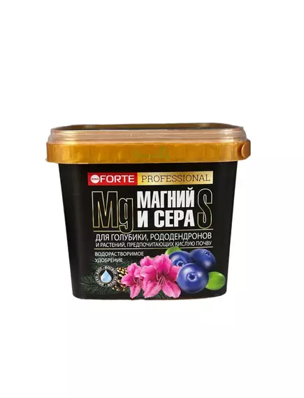 BONA FORTE Бона Форте Удобрение для Голубики, Рододендронов и Кислотолюбивых водорастворимое с серой и магнием 1 л