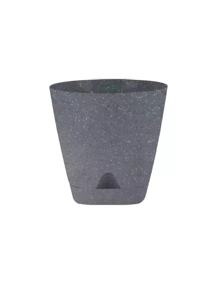 Горшок Амстердам с подст. Темный камень