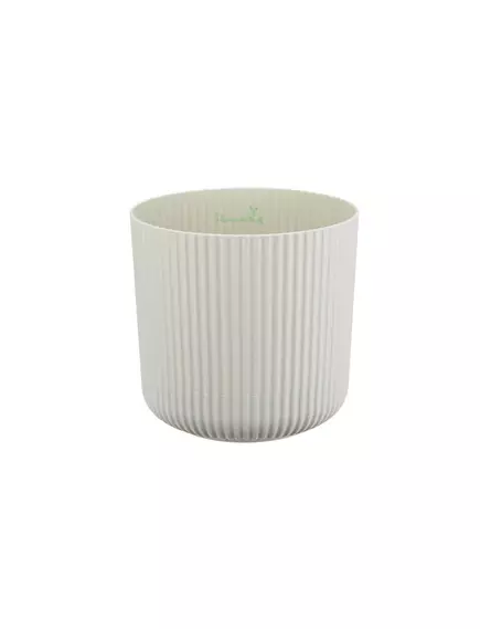 Кашпо Вельвет с подст. Белый ротанг