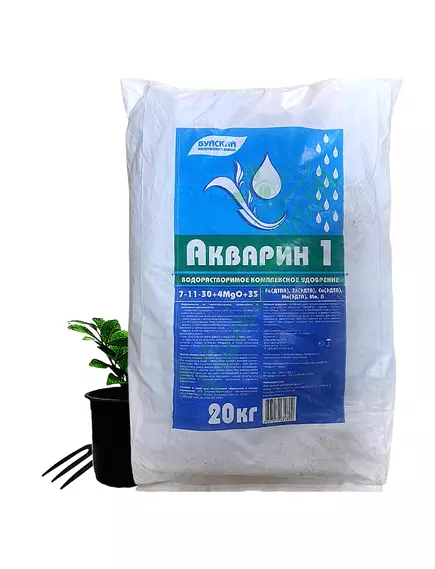 Акварин 1 N-P-K+MG+S+Мэ 7-11-30+4+3+Мэ в хелатной форме