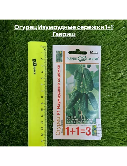 Огурец Изумрудные сережки 1+1 20 шт Гавриш